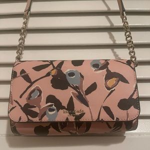 Kate Spade New York Purse Cameron Paper Rose Small Flap Crossbody Pink Multi